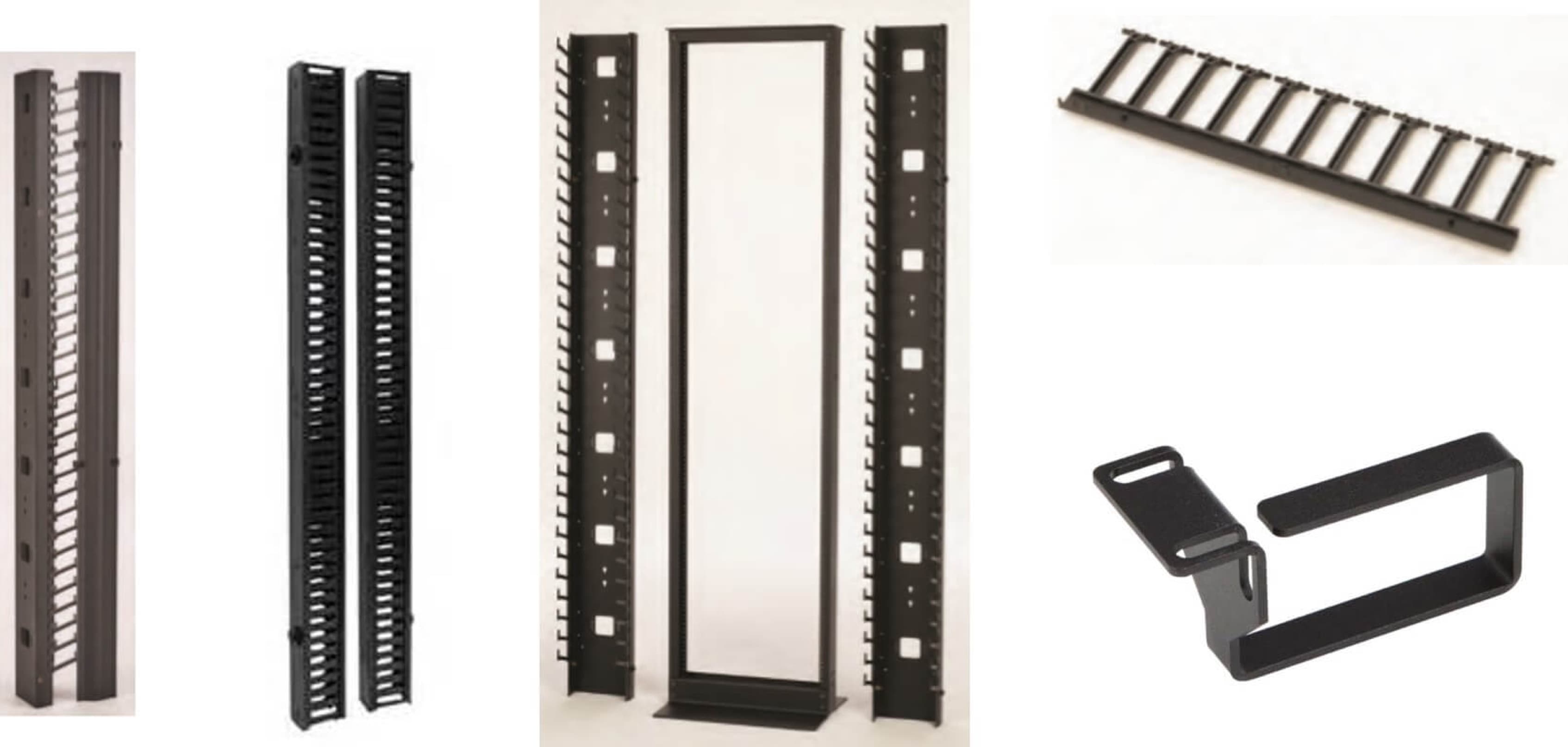 Vertical cable management examples